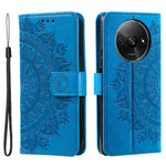 For Xiaomi Redmi A3 / Poco C61 4G Case Mandala Flower Imprinted Drop Resistant Leather Phone Wallet Cover