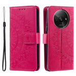 For Xiaomi Redmi A3 / Poco C61 4G Case Mandala Flower Imprinted Drop Resistant Leather Phone Wallet Cover
