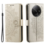 For Xiaomi Redmi A3 / Poco C61 4G Case Mandala Flower Imprinted Drop Resistant Leather Phone Wallet Cover