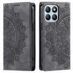 For Honor X8b 4G Wallet Phone Cover Imprinted Flower Pattern Leather Case