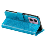 For Motorola Moto E14 4G / G04 4G / G04s 4G / G24 4G Case PU Leather Mandala Pattern Wallet Flip Cover