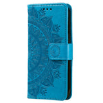 For Motorola Moto E14 4G / G04 4G / G04s 4G / G24 4G Case PU Leather Mandala Pattern Wallet Flip Cover