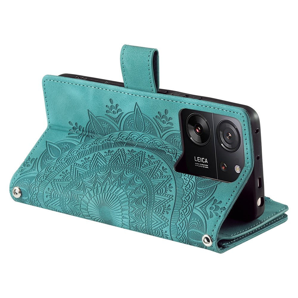 For Xiaomi 13T / 13T Pro / Redmi K60 Ultra Case Mandala Pattern Magnetic Folio Phone Cover