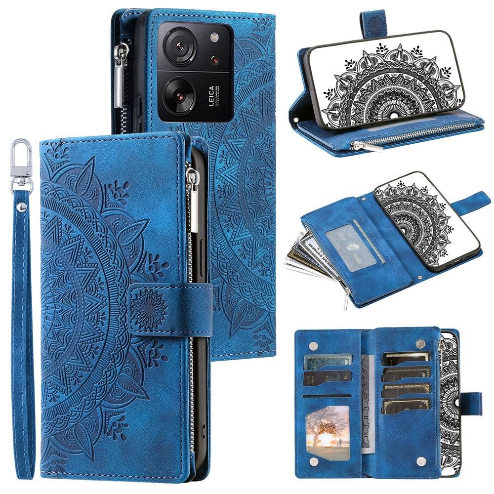 For Xiaomi 13T / 13T Pro / Redmi K60 Ultra Case Mandala Pattern Magnetic Folio Phone Cover