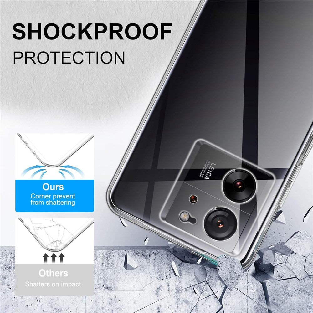 For Xiaomi 13T / 13T Pro Clear Case Anti-Fingerprint Soft TPU Phone Back Cover