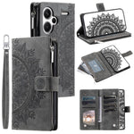For Xiaomi Redmi Note 13 Pro+ 5G Leather Case Mandala Pattern Wallet Phone Cover