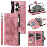 For Xiaomi Redmi Note 13 Pro+ 5G Leather Case Mandala Pattern Wallet Phone Cover