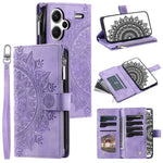 For Xiaomi Redmi Note 13 Pro+ 5G Leather Case Mandala Pattern Wallet Phone Cover
