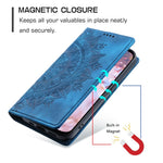 For Xiaomi Redmi Note 13 Pro+ 5G Wallet Phone Case Imprinted Flower Pattern Leather Flip Cover