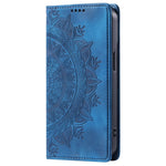 For Xiaomi Redmi Note 13 Pro+ 5G Wallet Phone Case Imprinted Flower Pattern Leather Flip Cover
