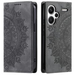 For Xiaomi Redmi Note 13 Pro+ 5G Wallet Phone Case Imprinted Flower Pattern Leather Flip Cover