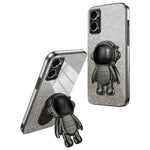 Oppo A36 / A76 / Realme 9i 5G Astronaut Kickstand PC+TPU Skal Fallskyddande mobilskal