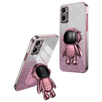 Oppo A36 / A76 / Realme 9i 5G Astronaut Kickstand PC+TPU Skal Fallskyddande mobilskal