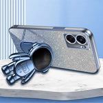 For Oppo A57 (2022) 5G / A77 5G / Realme Q5i / Realme V23 5G Astronaut Kickstand PC+TPU Phone Case