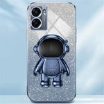 For Oppo A57 (2022) 5G / A77 5G / Realme Q5i / Realme V23 5G Astronaut Kickstand PC+TPU Phone Case