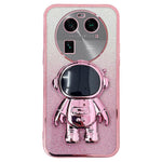 Oppo Find X6 Pro Astronaut Kickstand PC+TPU Reptåligt Skal Galvaniserat mobilskal