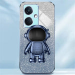 For OnePlus Nord CE3 5G / Oppo K11 5G Shockproof Phone Case Kickstand Electroplating PC+TPU Phone Cover