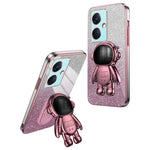 For OnePlus Nord CE3 5G / Oppo K11 5G Shockproof Phone Case Kickstand Electroplating PC+TPU Phone Cover
