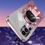 For Oppo Reno10 Pro+ 5G PC+TPU Case Phone Shell Slim-Fit Kickstand Electroplating Cover