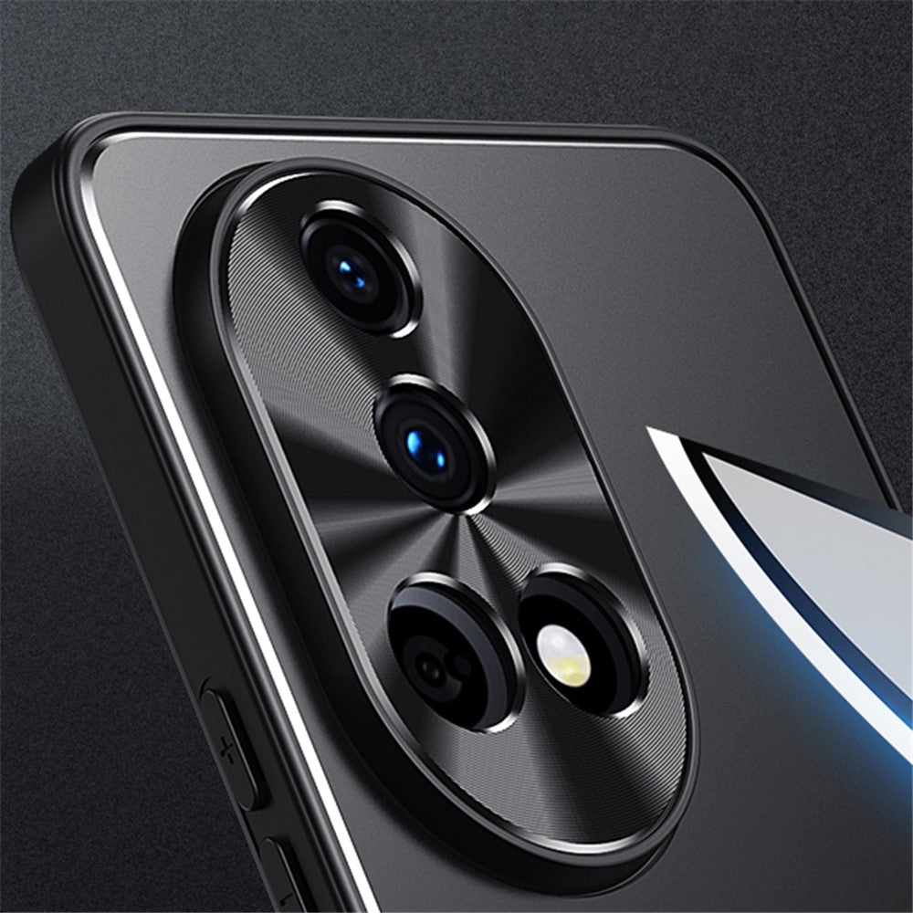 Huawei Nova 12 5G-skal TPU + stötsäkert mobilskal i aluminiumlegering