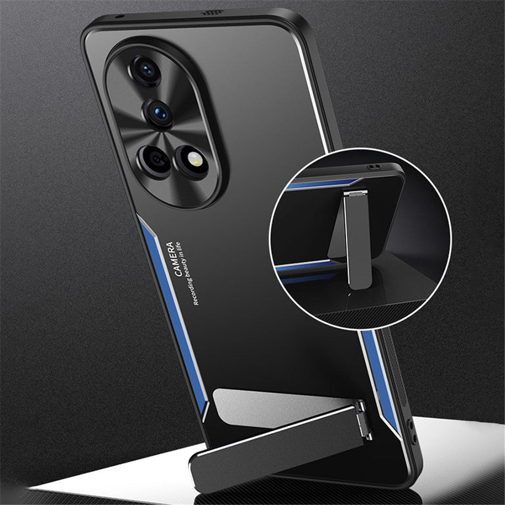 For Huawei nova 12 Ultra 5G / nova 12 Pro 5G Case Aluminum Alloy + TPU Kickstand Phone Cover