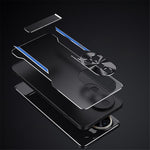 For Huawei nova 12 Ultra 5G / nova 12 Pro 5G Case Aluminum Alloy + TPU Kickstand Phone Cover