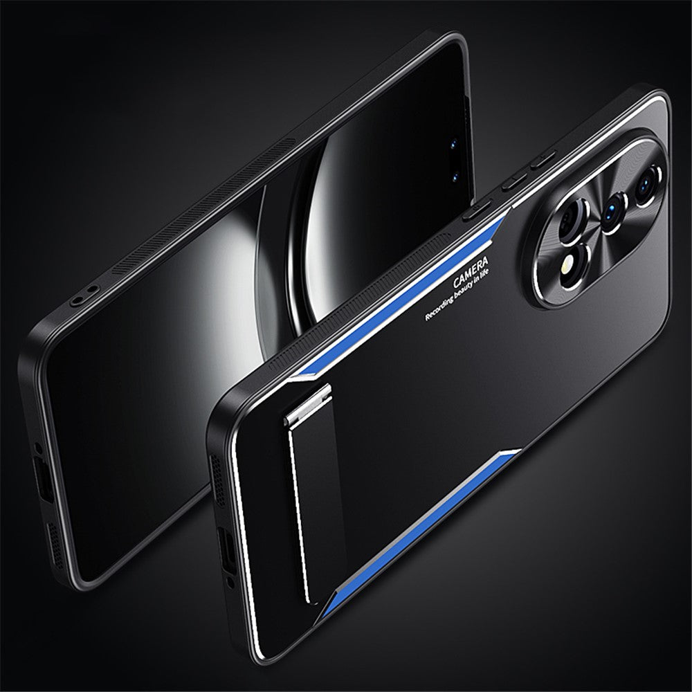 For Huawei nova 12 Ultra 5G / nova 12 Pro 5G Case Aluminum Alloy + TPU Kickstand Phone Cover