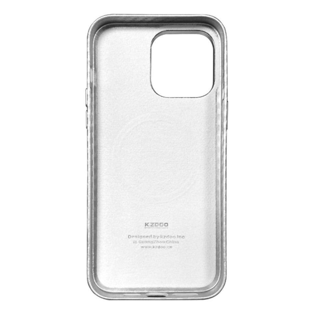 KZDOO For iPhone 15 Pro Max Case Compatible with MagSafe Carbon Fiber Texture Phone Cover
