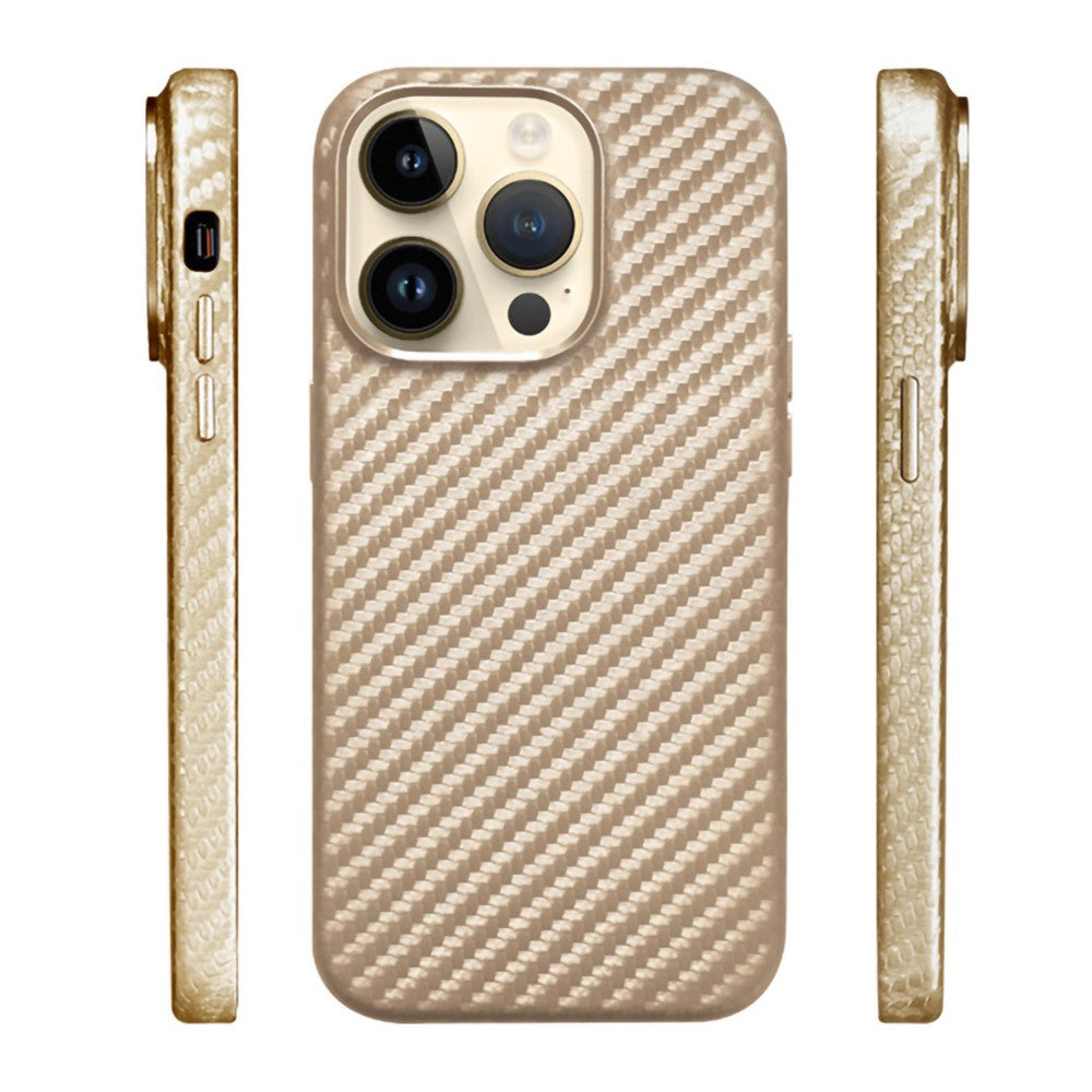 KZDOO For iPhone 15 Pro Max Case Compatible with MagSafe Carbon Fiber Texture Phone Cover