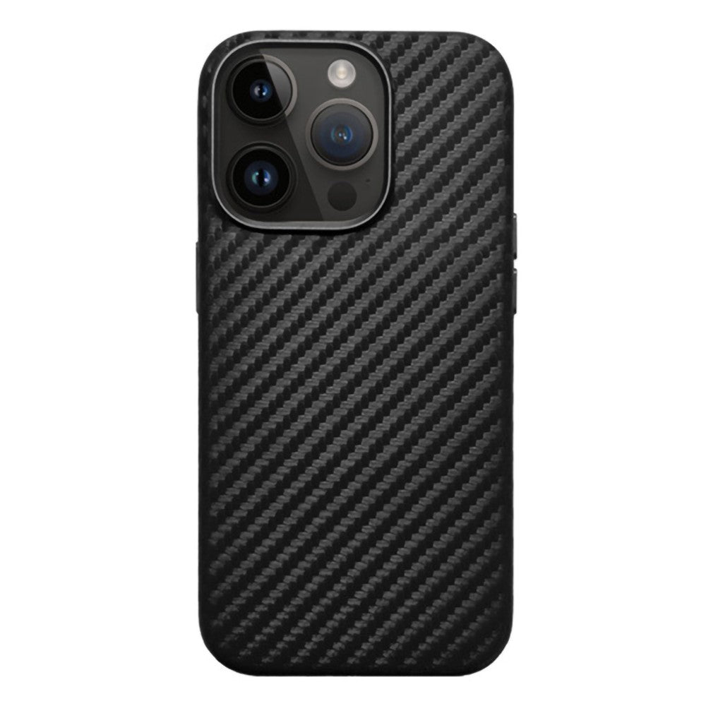 KZDOO For iPhone 15 Pro Max Case Compatible with MagSafe Carbon Fiber Texture Phone Cover