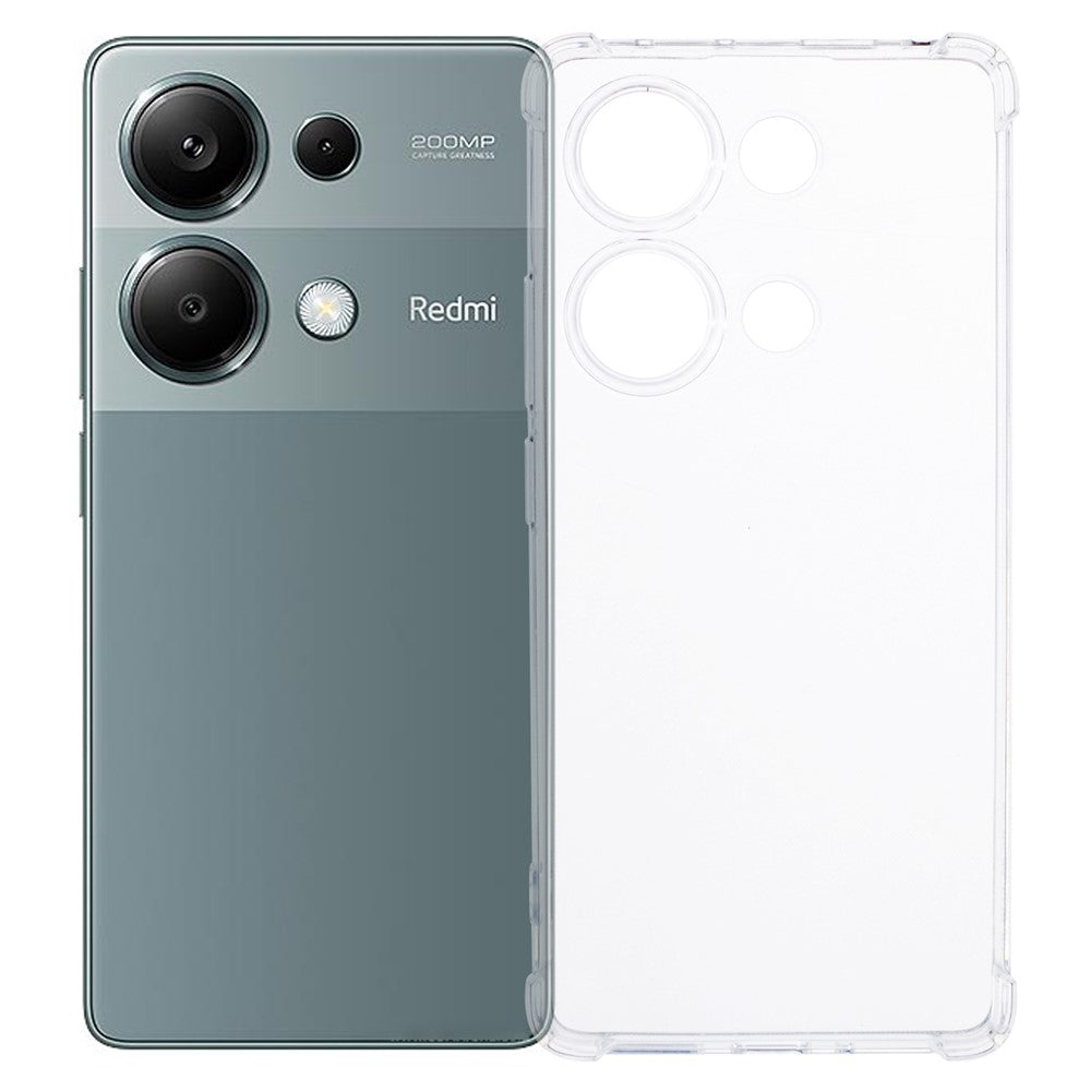 For Xiaomi Redmi Note 13 Pro 4G / Poco M6 Pro 4G Case Transparent TPU Phone Cover Anti-drop