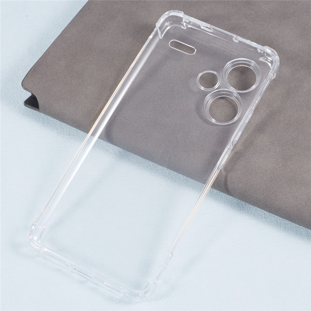 For Xiaomi Redmi Note 13 Pro+ 5G Case Four Corner Anti-drop Clear TPU Phone Cover