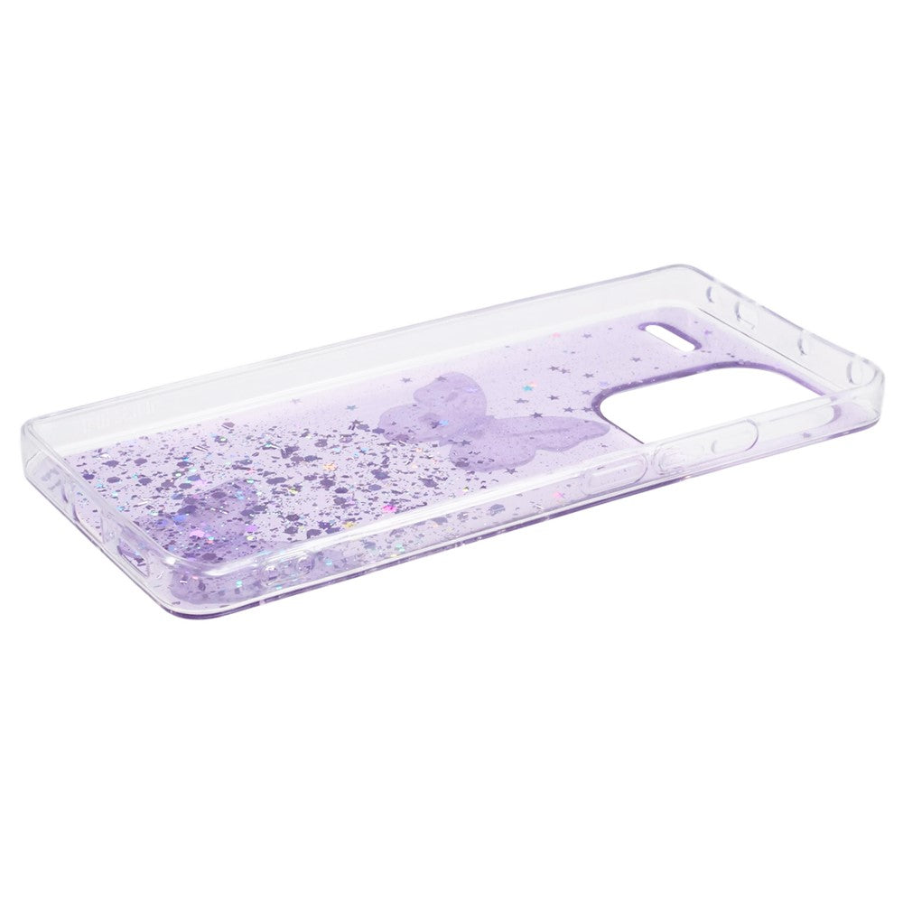 AW-serien för Xiaomi Redmi Note 13 Pro+ 5G mobilmobilskal TPU+PVC epoxi fjärilsbaksida skal