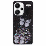 AW-serien för Xiaomi Redmi Note 13 Pro+ 5G mobilmobilskal TPU+PVC epoxi fjärilsbaksida skal