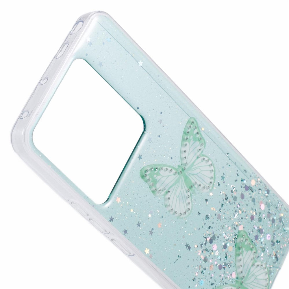 AW Series For Xiaomi Redmi Note 13 Pro 5G / Poco X6 5G Case TPU+PVC Butterfly Pattern Phone Cover