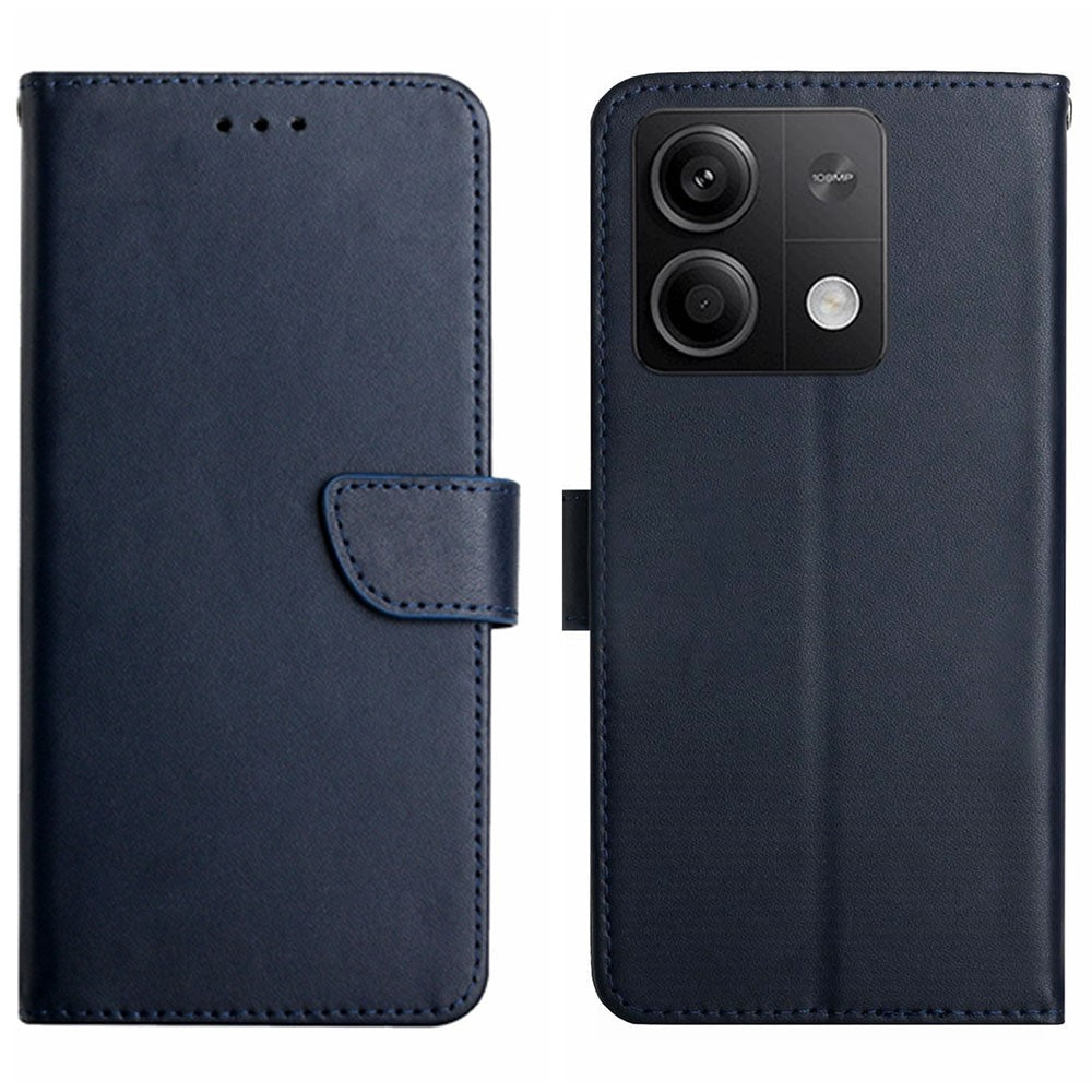 HT02 For Xiaomi Redmi Note 13 Pro 4G / Poco M6 Pro 4G Wallet Case Genuine Cow Leather Stand Cell Phone Cover