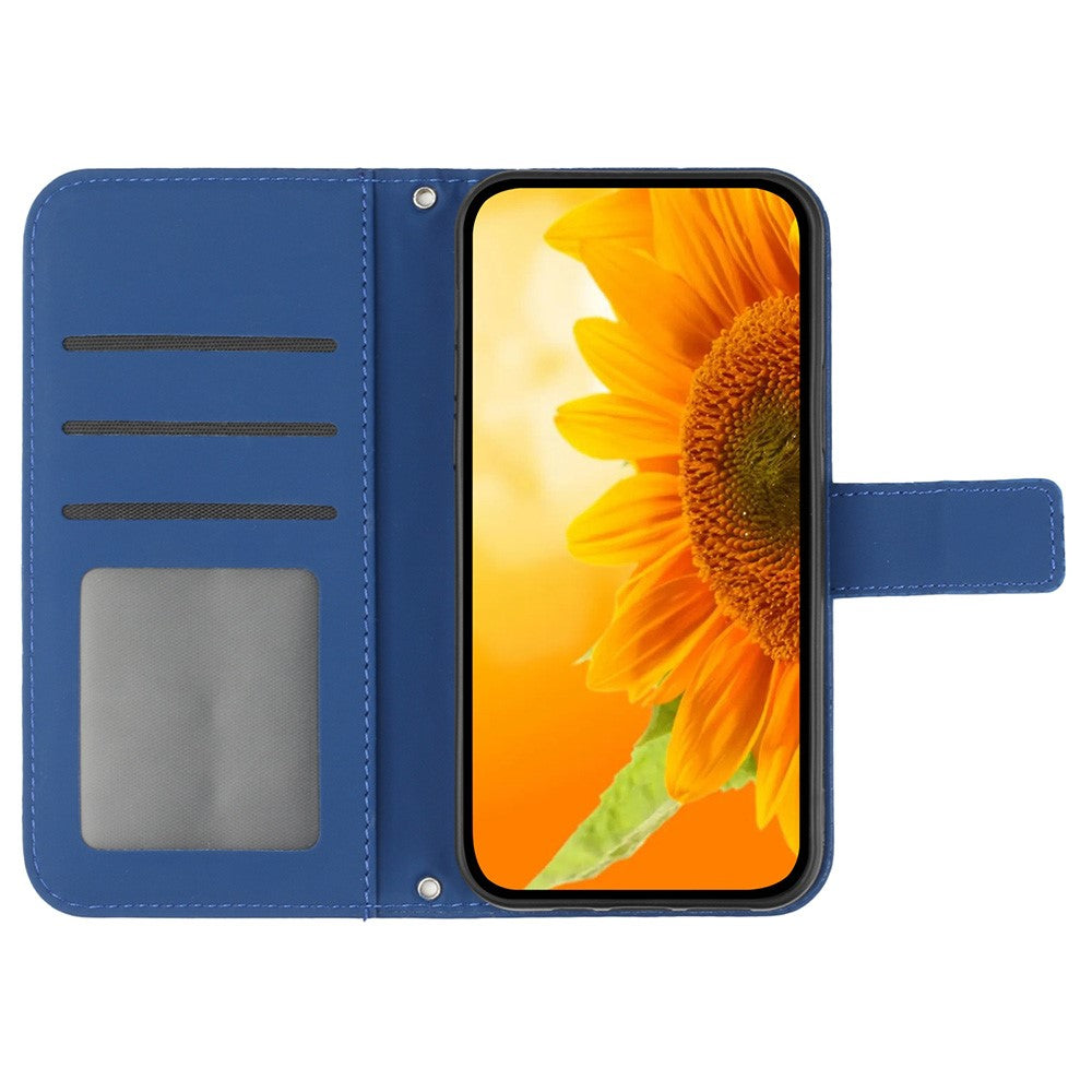 HT04 For Xiaomi Redmi Note 13 Pro 4G / Poco M6 Pro 4G Case Leather Phone Cover with Wrist Strap