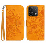 HT04 For Xiaomi Redmi Note 13 Pro 4G / Poco M6 Pro 4G Case Leather Phone Cover with Wrist Strap