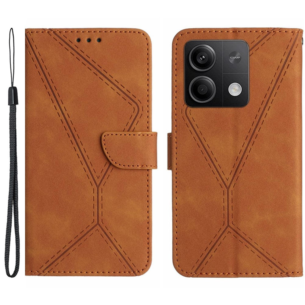 HT05 For Xiaomi Redmi Note 13 Pro 4G / Poco M6 Pro 4G Wallet Case Anti-Drop PU Leather Phone Cover