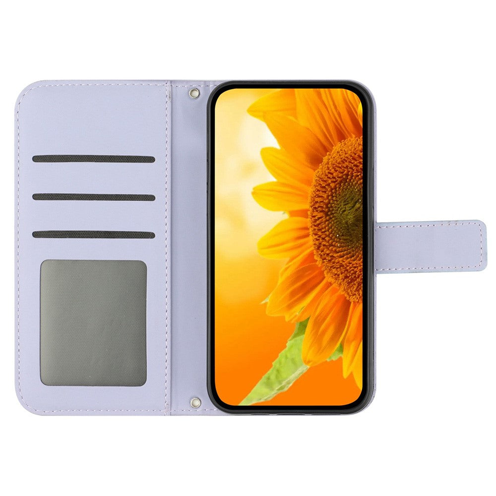 HT04 For Xiaomi Redmi A3 / Poco C61 4G Leather Case Crossbody Wallet Phone Cover