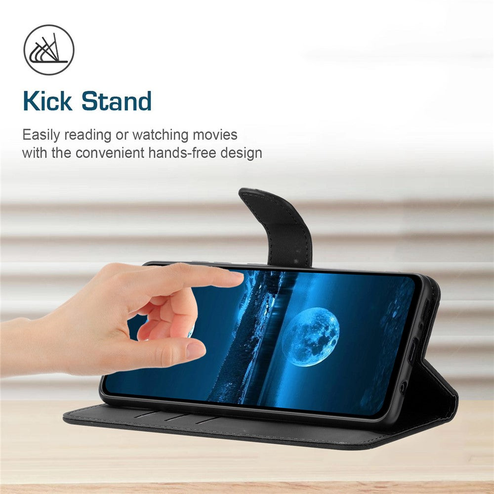 HT05 For Xiaomi Redmi A3 / Poco C61 4G Wallet Phone Case PU Leather Folio Flip Cover