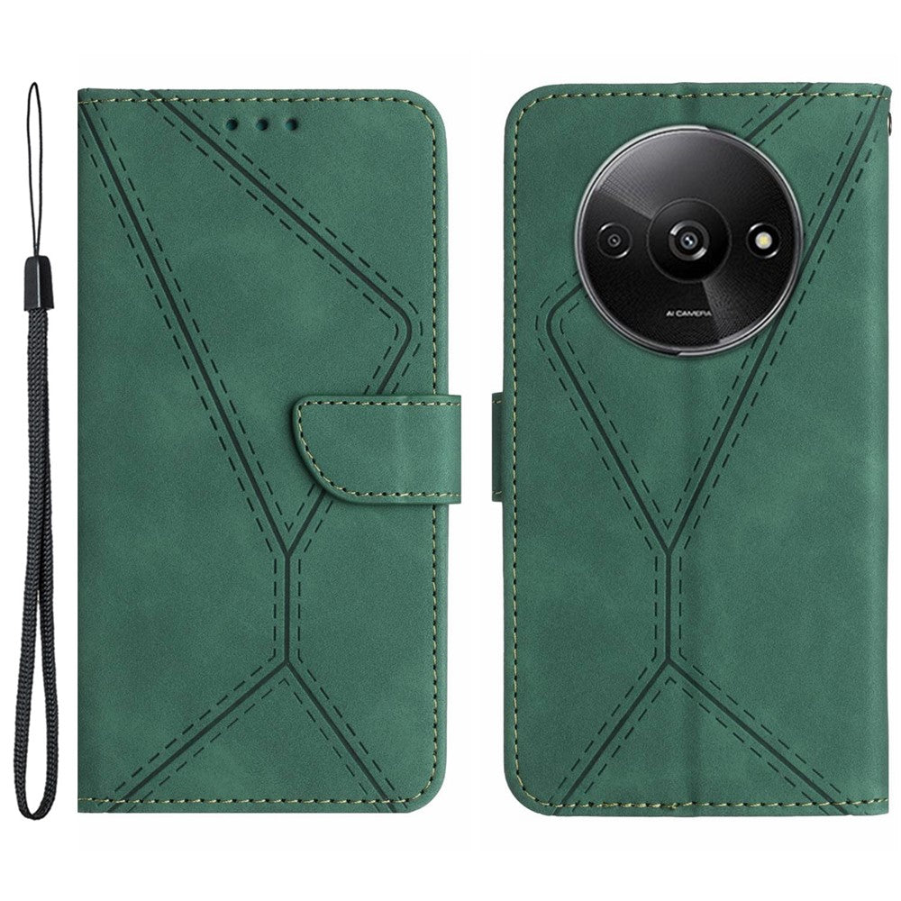 HT05 For Xiaomi Redmi A3 / Poco C61 4G Wallet Phone Case PU Leather Folio Flip Cover
