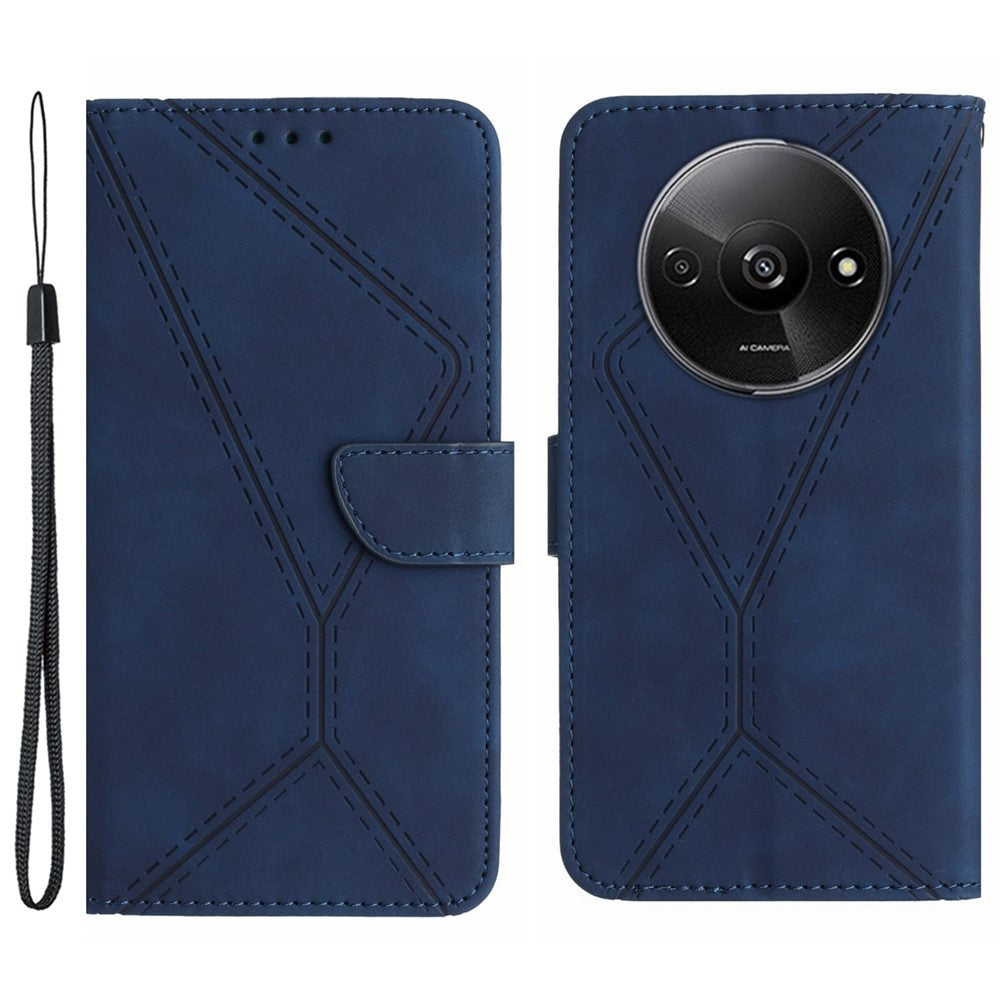 HT05 For Xiaomi Redmi A3 / Poco C61 4G Wallet Phone Case PU Leather Folio Flip Cover