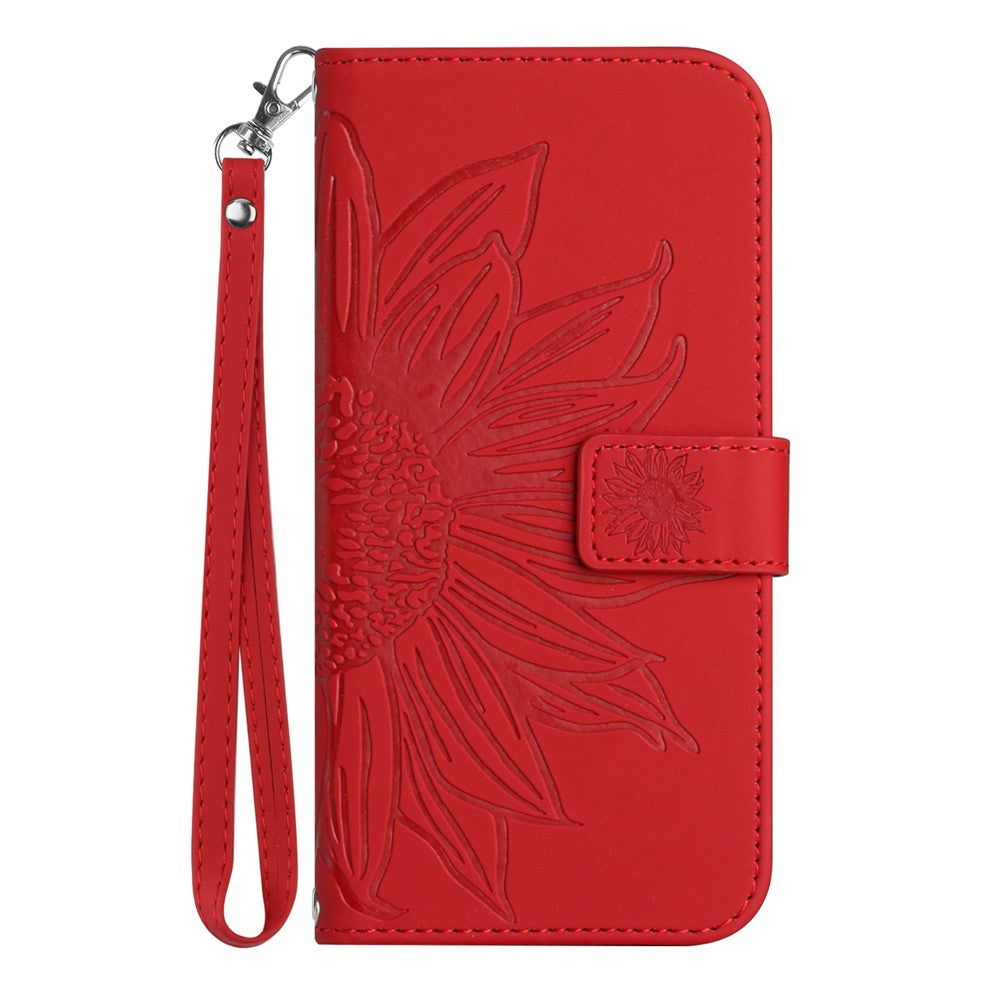 HT04 For Xiaomi Redmi A3 4G / Poco C61 4G Wallet Case Sunflower Handbag Flip Leather Phone Cover