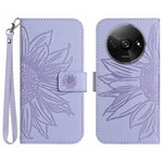 HT04 For Xiaomi Redmi A3 4G / Poco C61 4G Wallet Case Sunflower Handbag Flip Leather Phone Cover