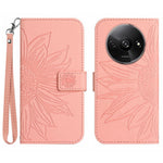 HT04 For Xiaomi Redmi A3 4G / Poco C61 4G Wallet Case Sunflower Handbag Flip Leather Phone Cover