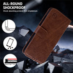 For Xiaomi Redmi Note 13 5G Case Solid Color Leather Folio Wallet Phone Cover