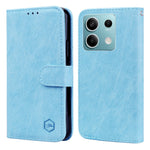 For Xiaomi Redmi Note 13 5G Case Solid Color Leather Folio Wallet Phone Cover