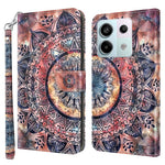 For Xiaomi Redmi Note 13 Pro 5G / Poco X6 5G Cell Phone Cases Leather Cover with Printing Pattern