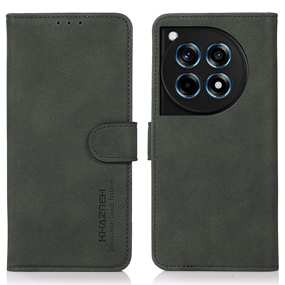 KHAZNEH För OnePlus 12R 5G / Ace 3 5G Mobilmobil Stativskal Plånboksfodral med Korthållare